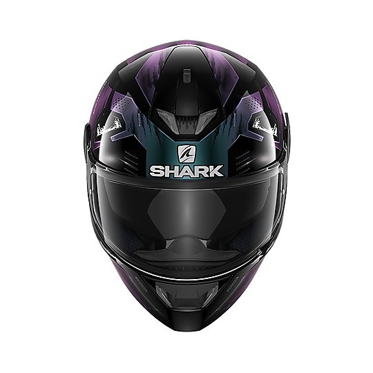 Full Face Helmet Moto Shark SKWAL 2.2 Venger Black Purple Glitter