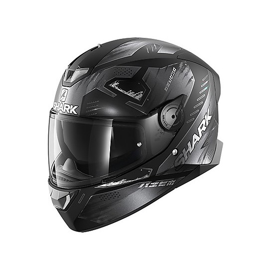 Full Face Helmet Moto Shark SKWAL 2.2 Venger Mat Black Matt Gray