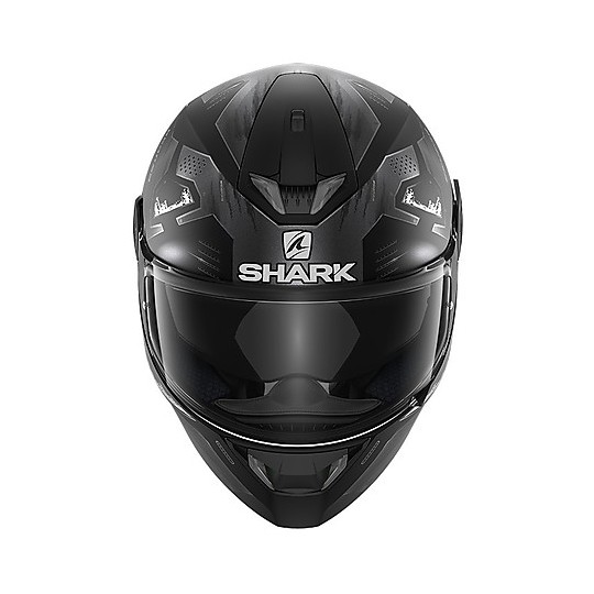 Full Face Helmet Moto Shark SKWAL 2.2 Venger Mat Black Matt Gray