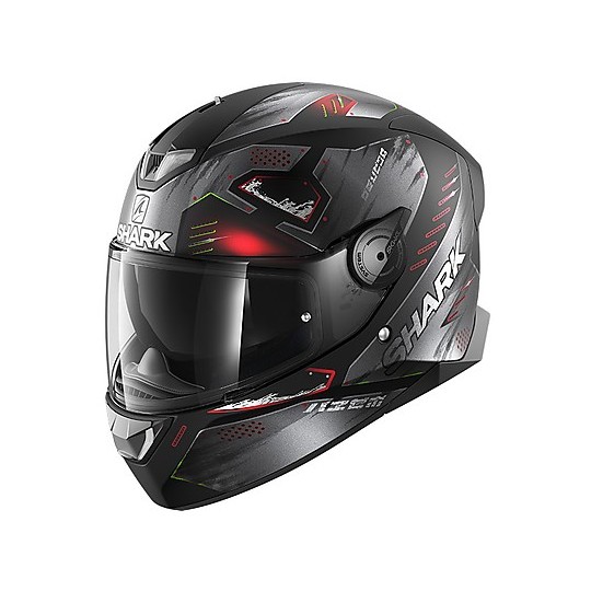 Full Face Helmet Moto Shark SKWAL 2.2 Venger Mat Black Red Matt