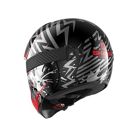 Full Face Helmet Moto Shark VANCORE 2 OverNight Black Red Gloss