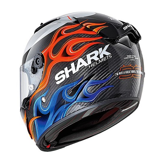 Full Face Helmet Racing Motorcycle Shark RACE-R PRO Carbon Replica Lorenzo 2019