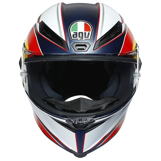 Full Face Motorcycle Helmet AGV CORSA R Multi SUPERSPORT Blue Red Yellow