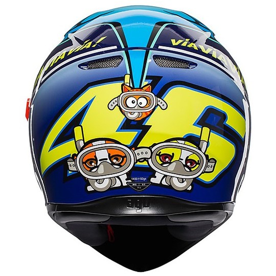 Full Face Motorcycle Helmet AGV K-3 SV Top ROSSI MISANO 2015
