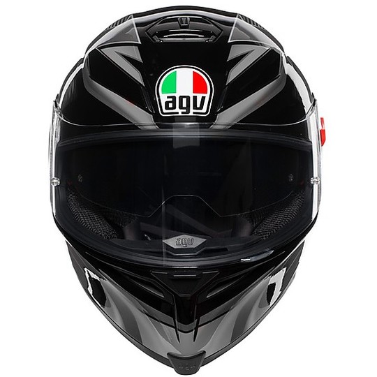 Full Face Motorcycle Helmet AGV K5 S Multi HURRICANE 2.0 Black Gray