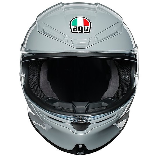 Full Face Motorcycle Helmet AGV K6 Mono NARDO Gray