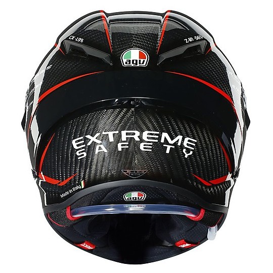 Full Face Motorcycle Helmet AGV PISTA GP RR Multi PERFORMANCE Carbon red FIM approved