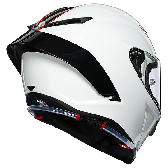 Full Face Motorcycle Helmet AGV PISTA GP RR Multi SCUDERIA Carbon White Red FIM Approved