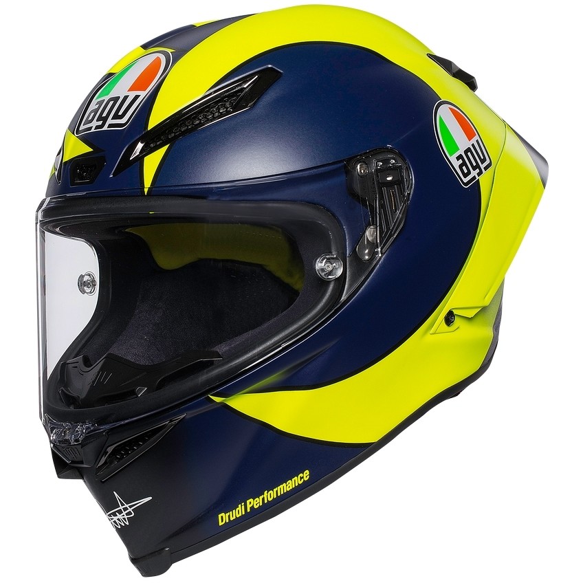 Full Face Motorcycle Helmet AGV PISTA GP RR Top SOLELUNA 2019 FIM approved