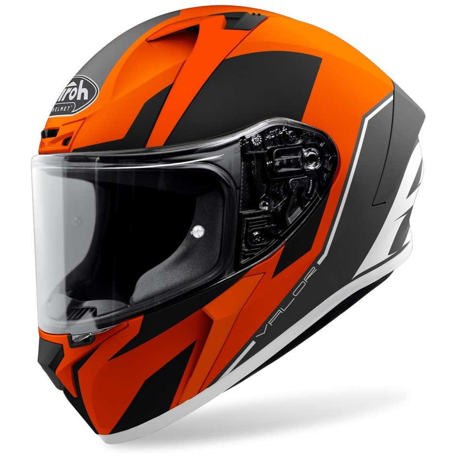 Full Face Motorcycle Helmet Airoh VALOR Wings Matt Orange