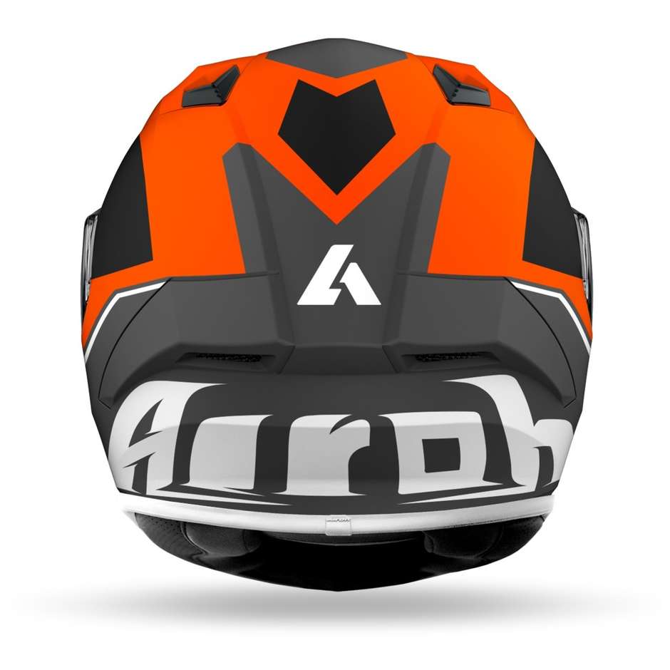 Full Face Motorcycle Helmet Airoh VALOR Wings Matt Orange