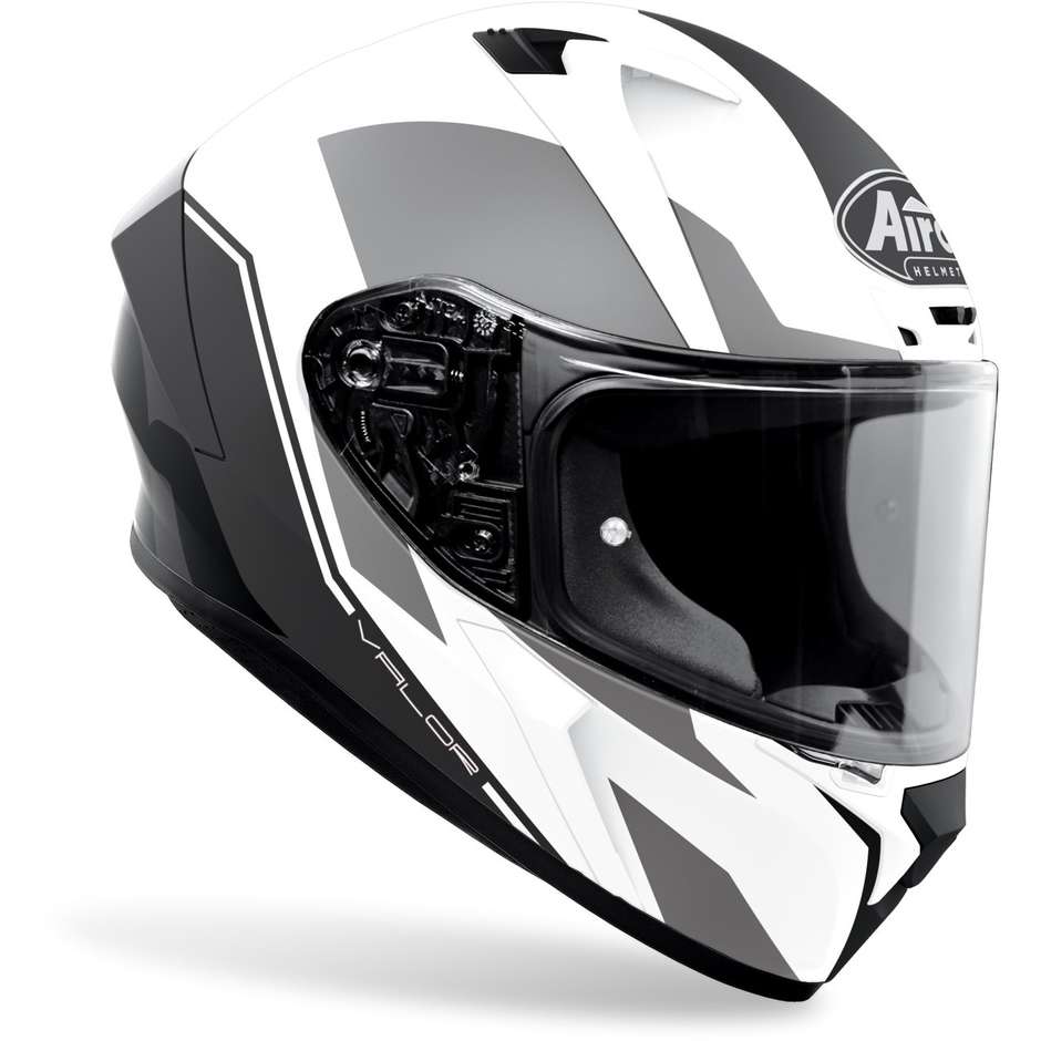 Full Face Motorcycle Helmet Airoh VALOR Wings Matt White