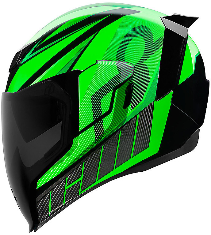 green motorcycle helmet visor