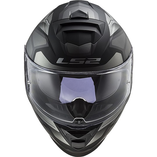 Full Face Motorcycle Helmet Double Visor Ls2 FF800 STORM Faster Titanium Matt