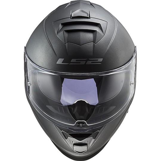 Full Face Motorcycle Helmet Double Visor Ls2 FF800 STORM Solid Titanium Matt