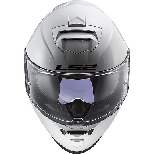 Full Face Motorcycle Helmet Double Visor Ls2 FF800 STORM Solid White