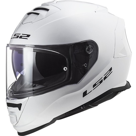 Full Face Motorcycle Helmet Double Visor Ls2 FF800 STORM Solid White