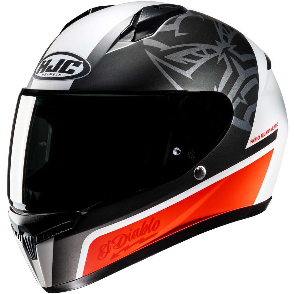Full Face Motorcycle Helmet Hjc C10 FQ20 MC1SF Fabio Quartararo Matt
