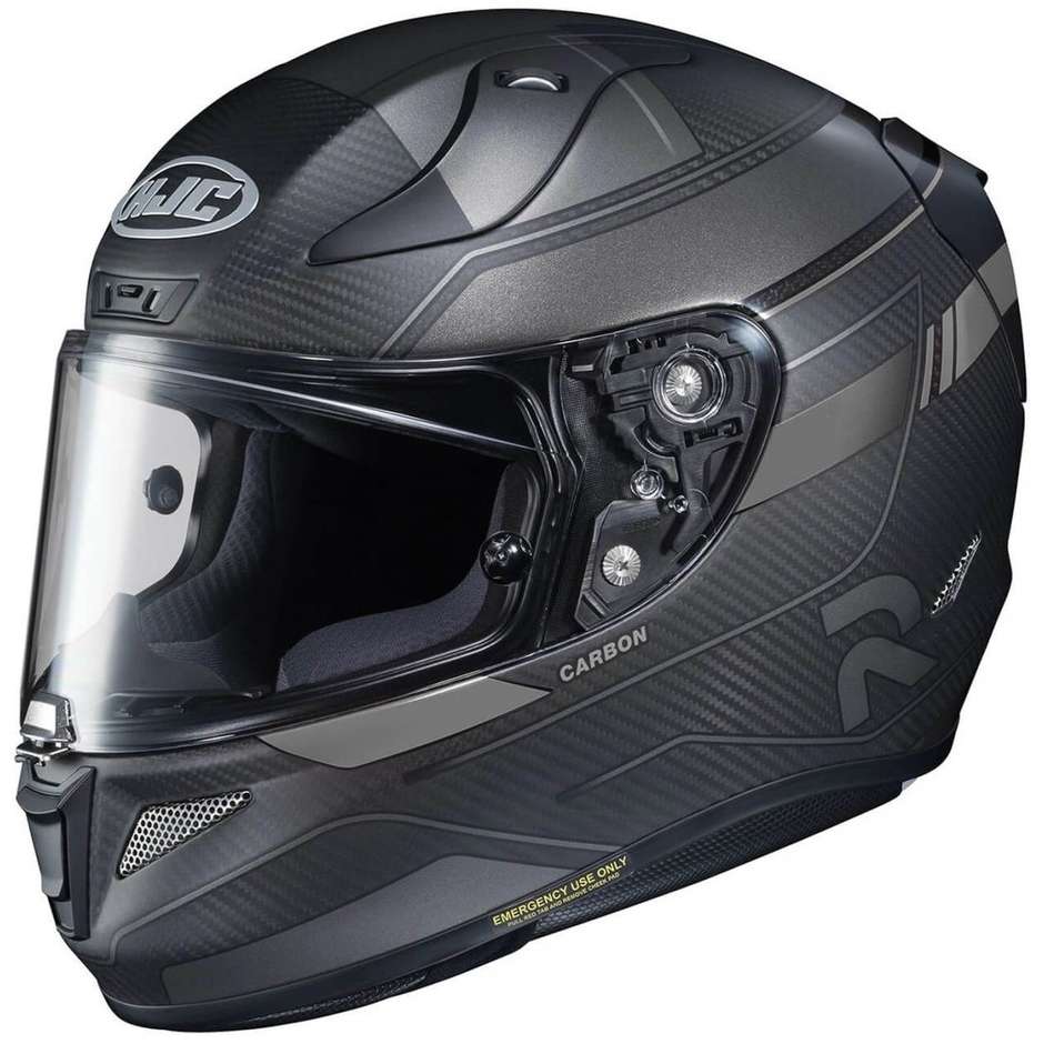 Full Face Motorcycle Helmet HJC Carbon RPHA 11 Carbon NAKRI MC5SF Black Titanium