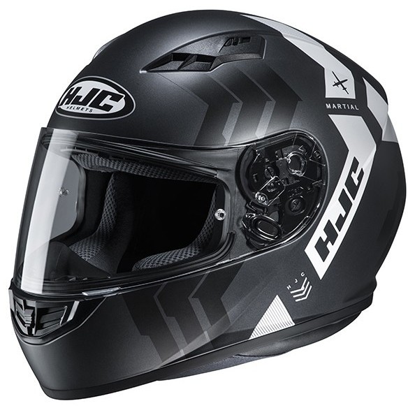 Full Face Motorcycle Helmet HJC CS-15 MARTIAL MC5SF Black Matt White