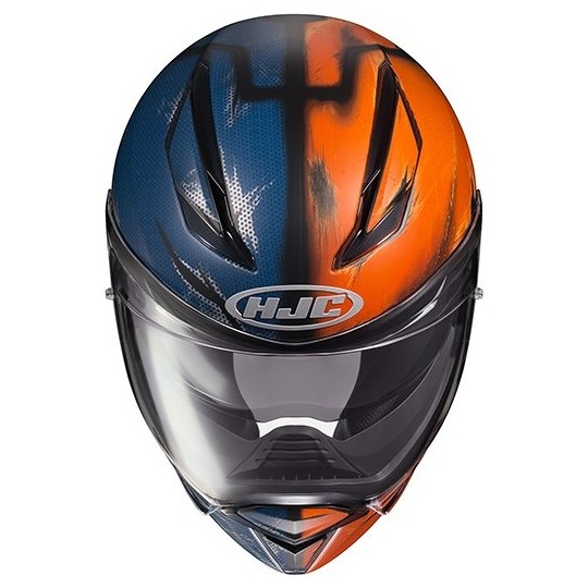 HJC F70 Deathstroke Dc Comics MC27SF Size L Motorcycle Helmet Integral Helmet 