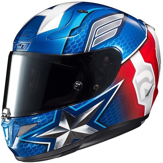Full Face Motorcycle Helmet HJC RPHA 11 Marvel CAPTAIN AMERICA MC2