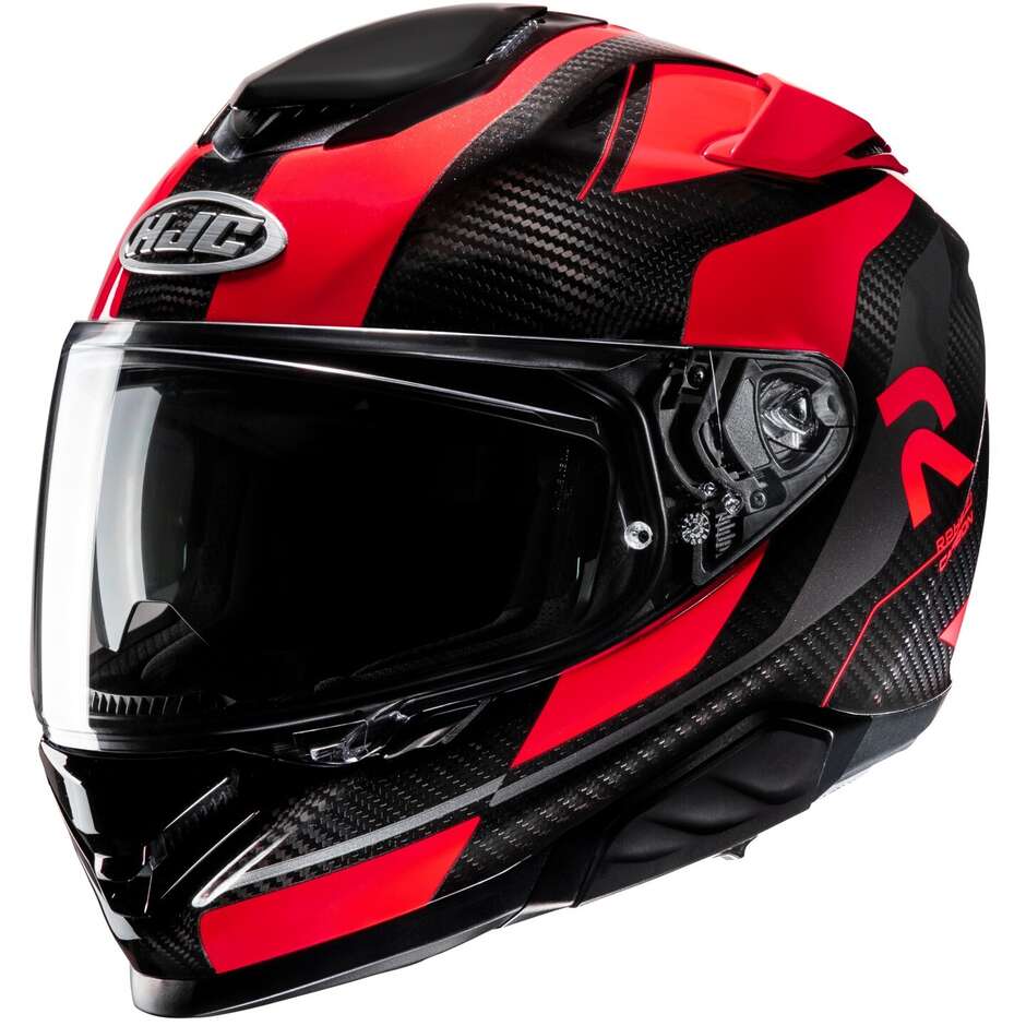 Full Face Motorcycle Helmet Hjc RPHA71 CARBON HAMIL MC1 Red Black