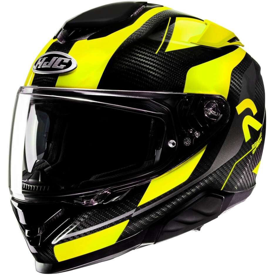 Full Face Motorcycle Helmet Hjc RPHA71 CARBON HAMIL MC3H Black Yellow
