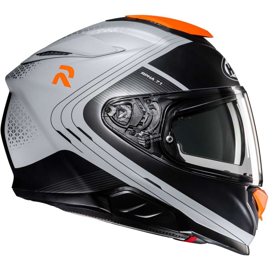 Full Face Motorcycle Helmet Hjc RPHA71 FREPE MC7SF Matt Gray Orange