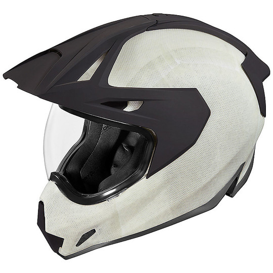 Full Face Motorcycle Helmet Icon VARIANT PRO Construct White