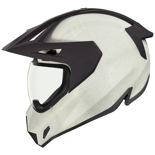 Full Face Motorcycle Helmet Icon VARIANT PRO Construct White
