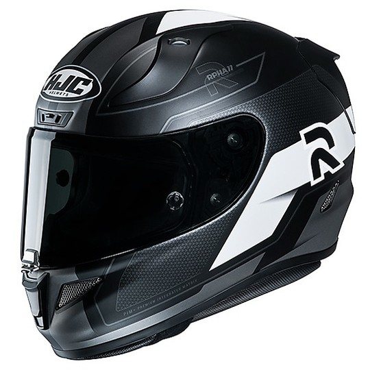 Full Face Motorcycle Helmet in Fiber HJC RPHA 11 FESK MC5SF Black White