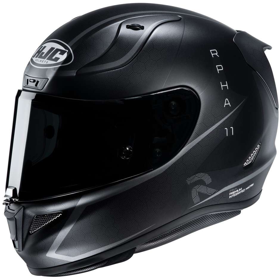 Full Face Motorcycle Helmet In Fiber HJC RPHA 11 JARBAN MC5SF Matt Black