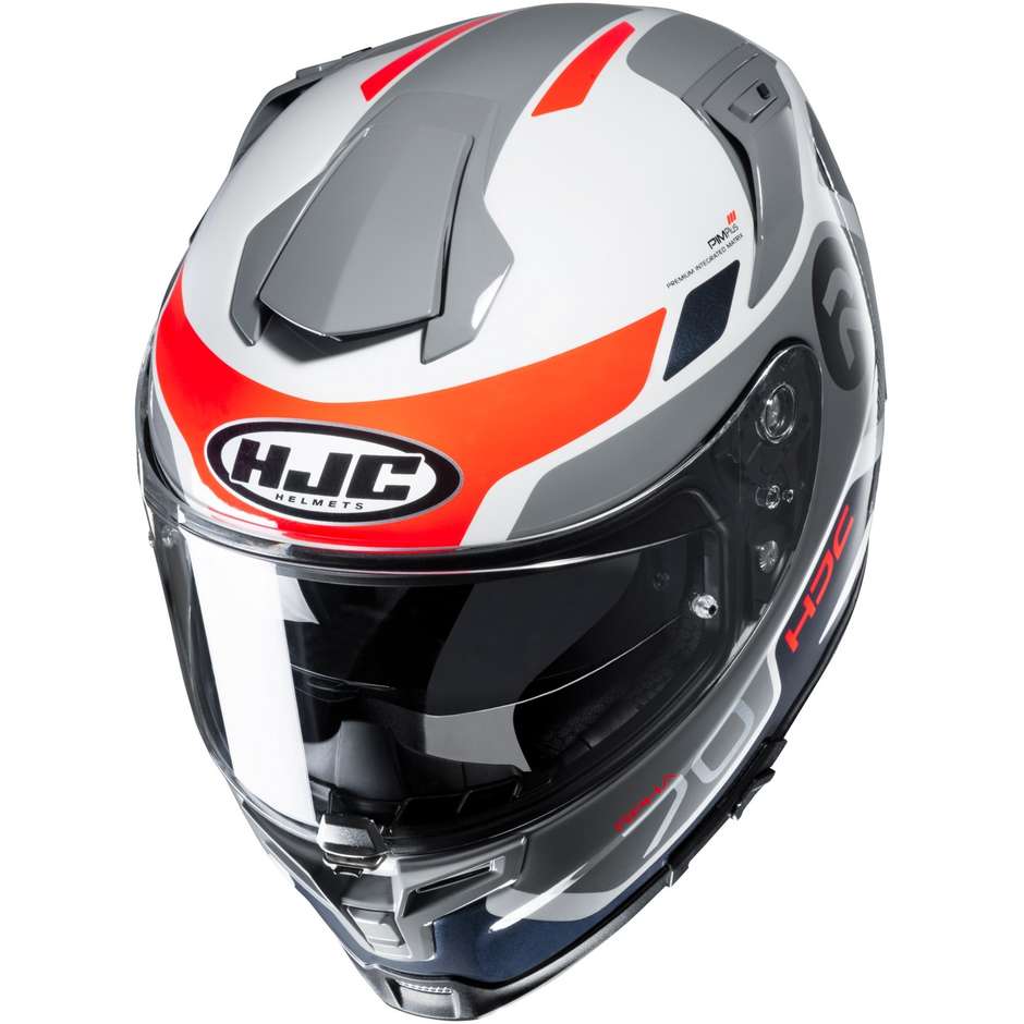 Full Face Motorcycle Helmet In Fiber HJC RPHA 70 SHUKY MC6H White Blue Orange