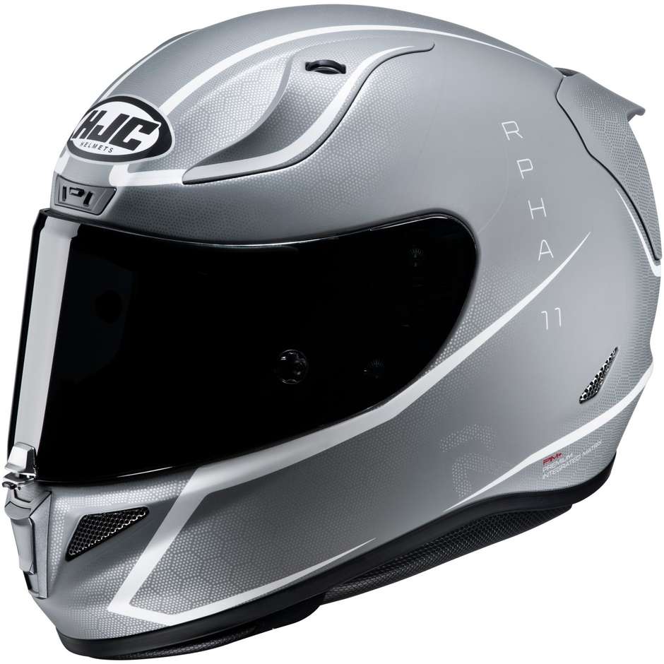 Full Face Motorcycle Helmet In HJC Fiber RPHA 11 JARBAN MC10SF Matt Gray