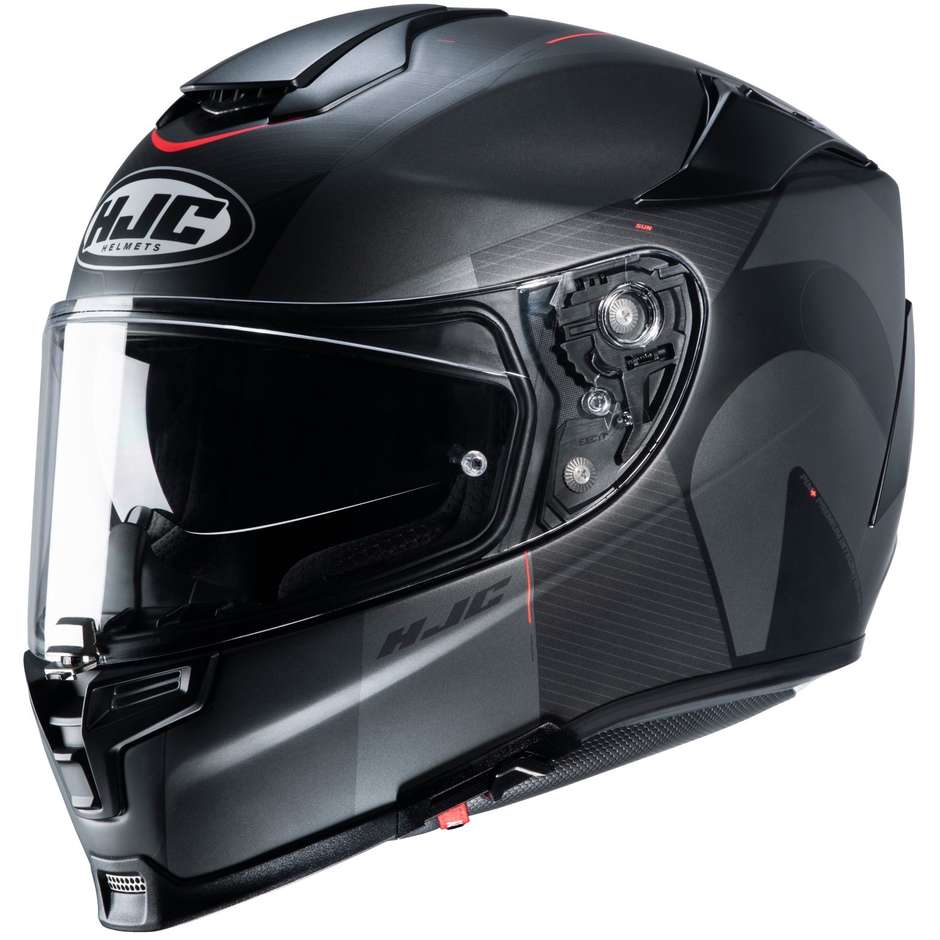 Full Face Motorcycle Helmet In HJC Fiber RPHA 70 WODY MC5SF Matt Gray