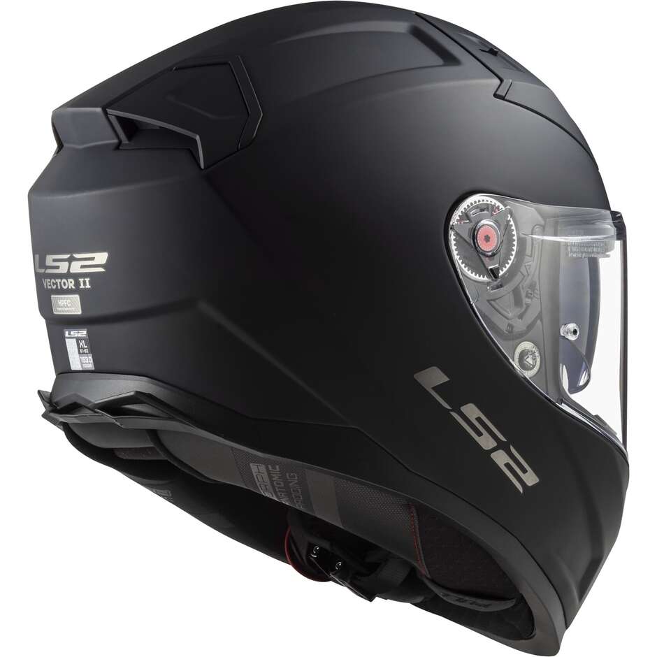 Full Face Motorcycle Helmet In HPFC Ls2 FF811 VECTOR II Solid Matt Black
