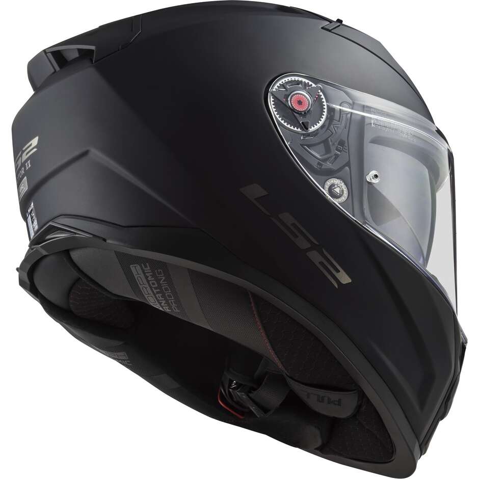 Full Face Motorcycle Helmet In HPFC Ls2 FF811 VECTOR II Solid Matt Black