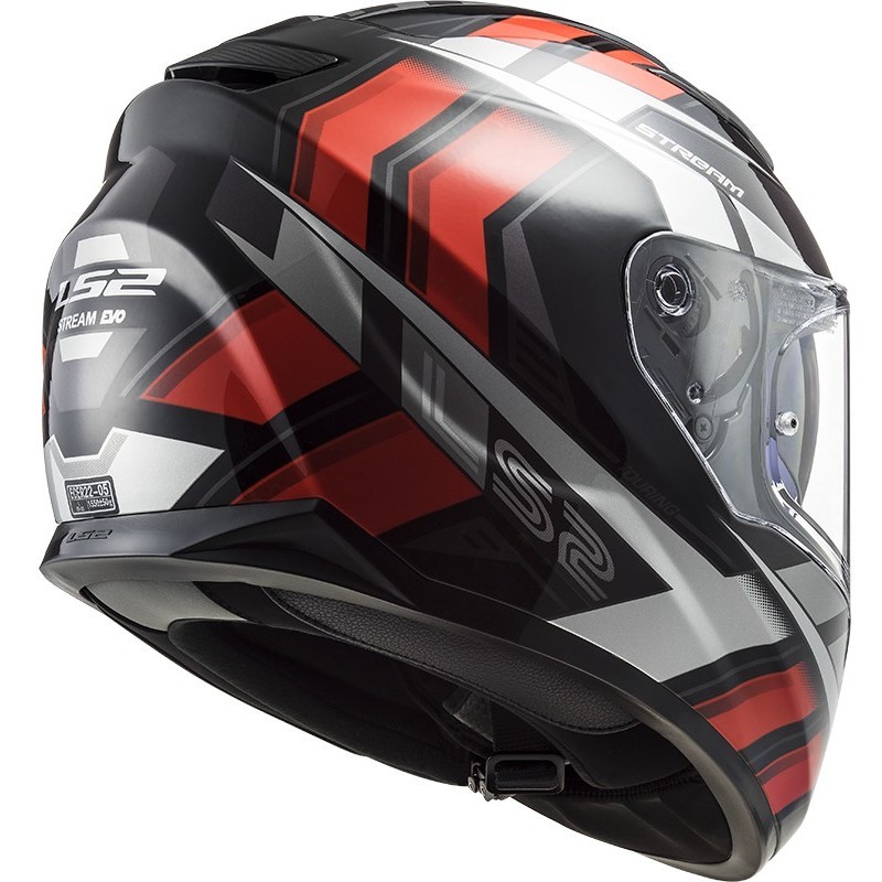 Full Face Motorcycle Helmet Ls2 FF320 STREAM EVO Loop Black Red For Sale  Online 