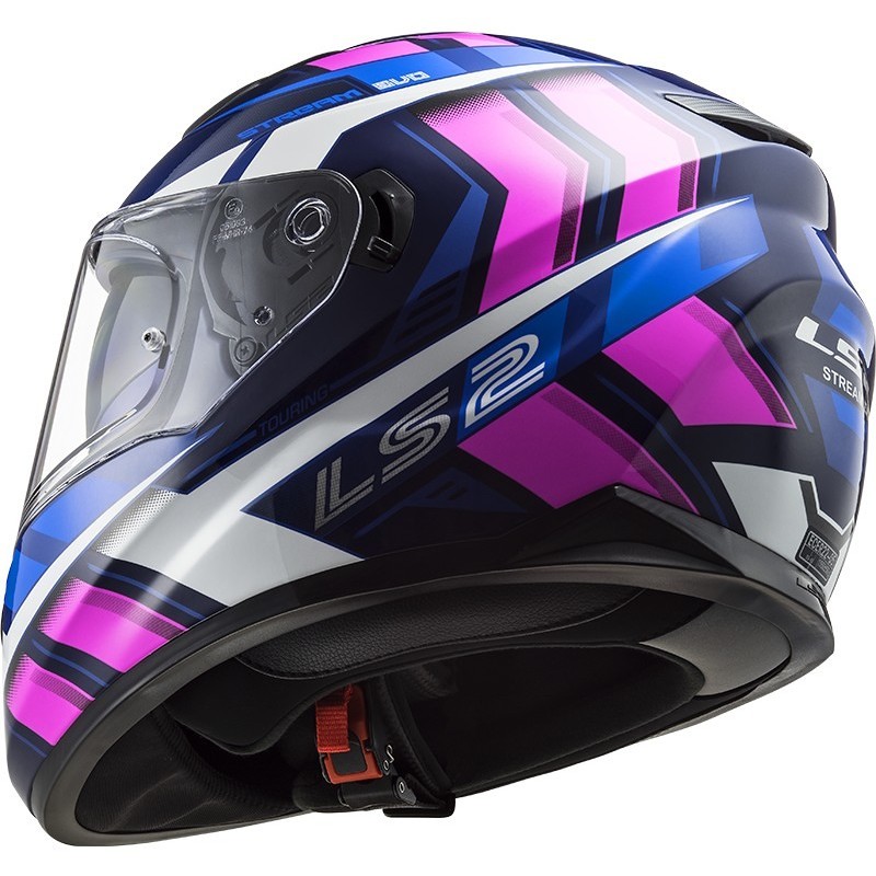 Full Face Motorcycle Helmet Ls2 FF320 STREAM EVO Loop Blue Pink Fluo For  Sale Online 