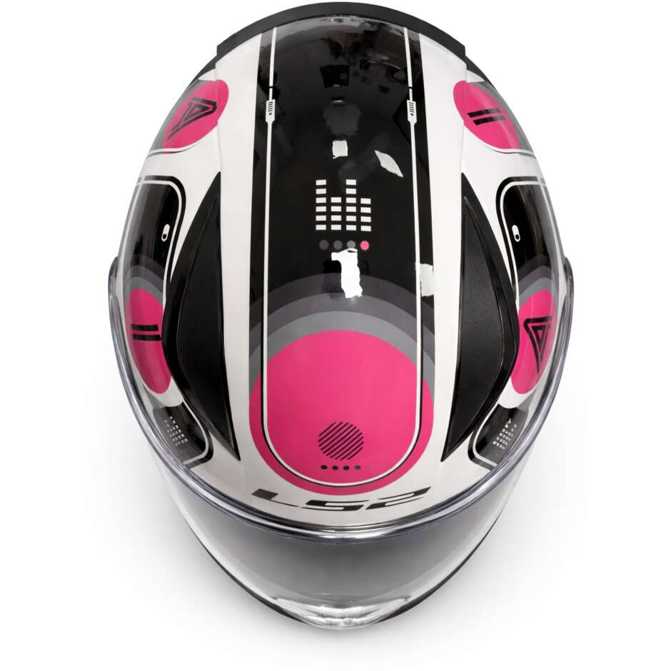 Full Face Motorcycle Helmet Ls2 FF353 RAPID BRICK Black Pink