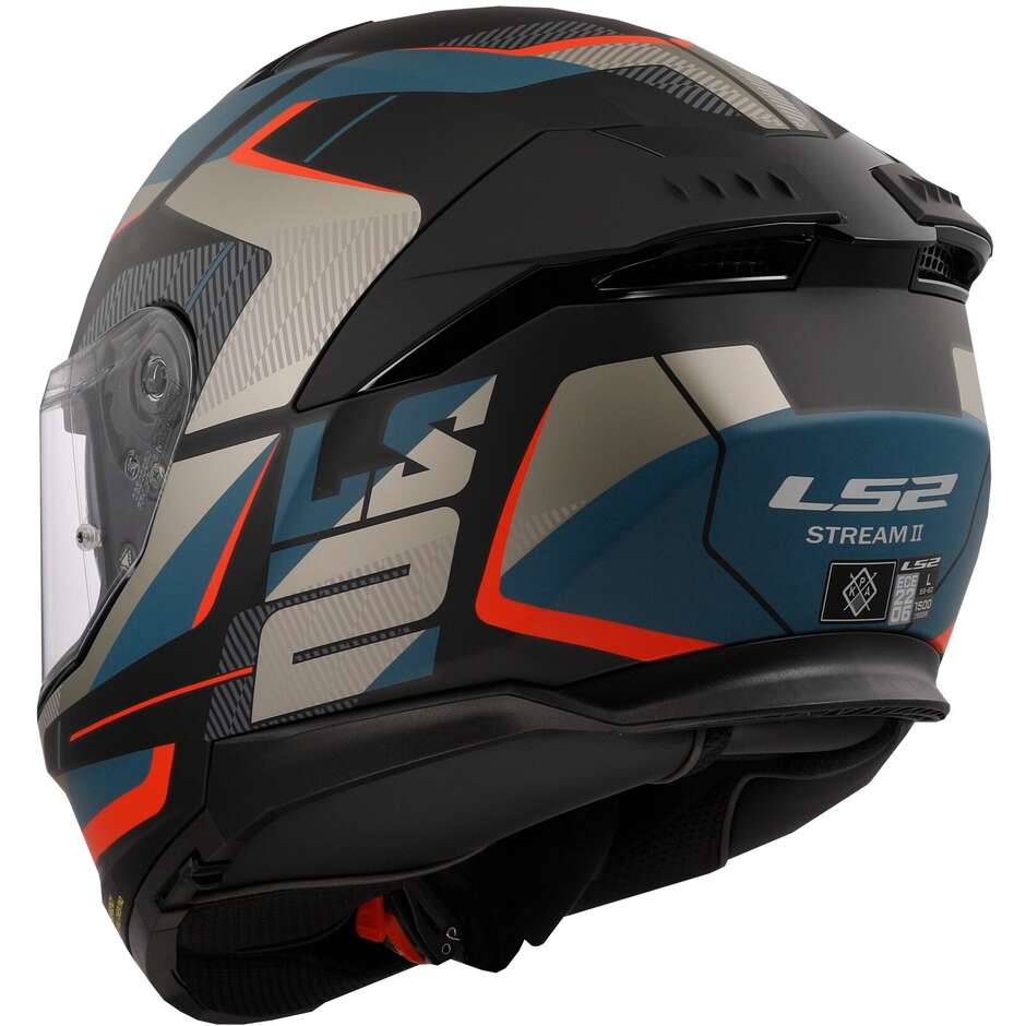 Full Face Motorcycle Helmet Ls2 FF808 STREAM II Road Black Gray Blue Red Matt