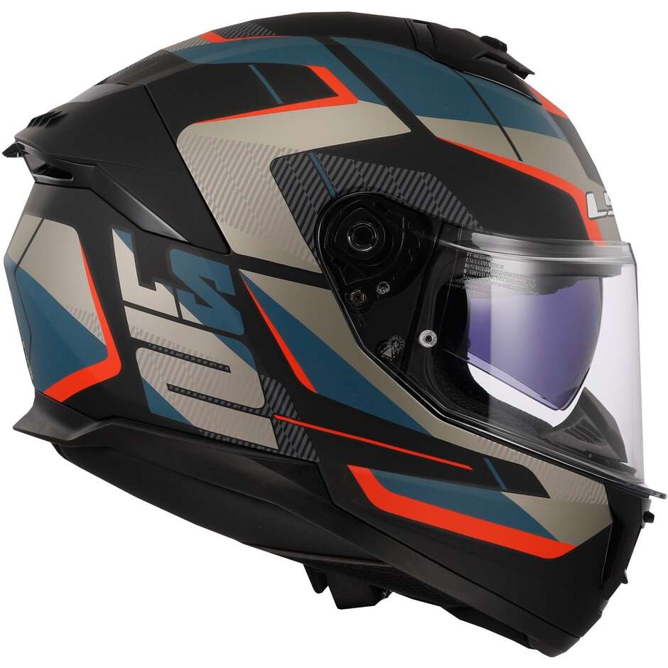 Full Face Motorcycle Helmet Ls2 FF808 STREAM II Road Black Gray Blue Red Matt