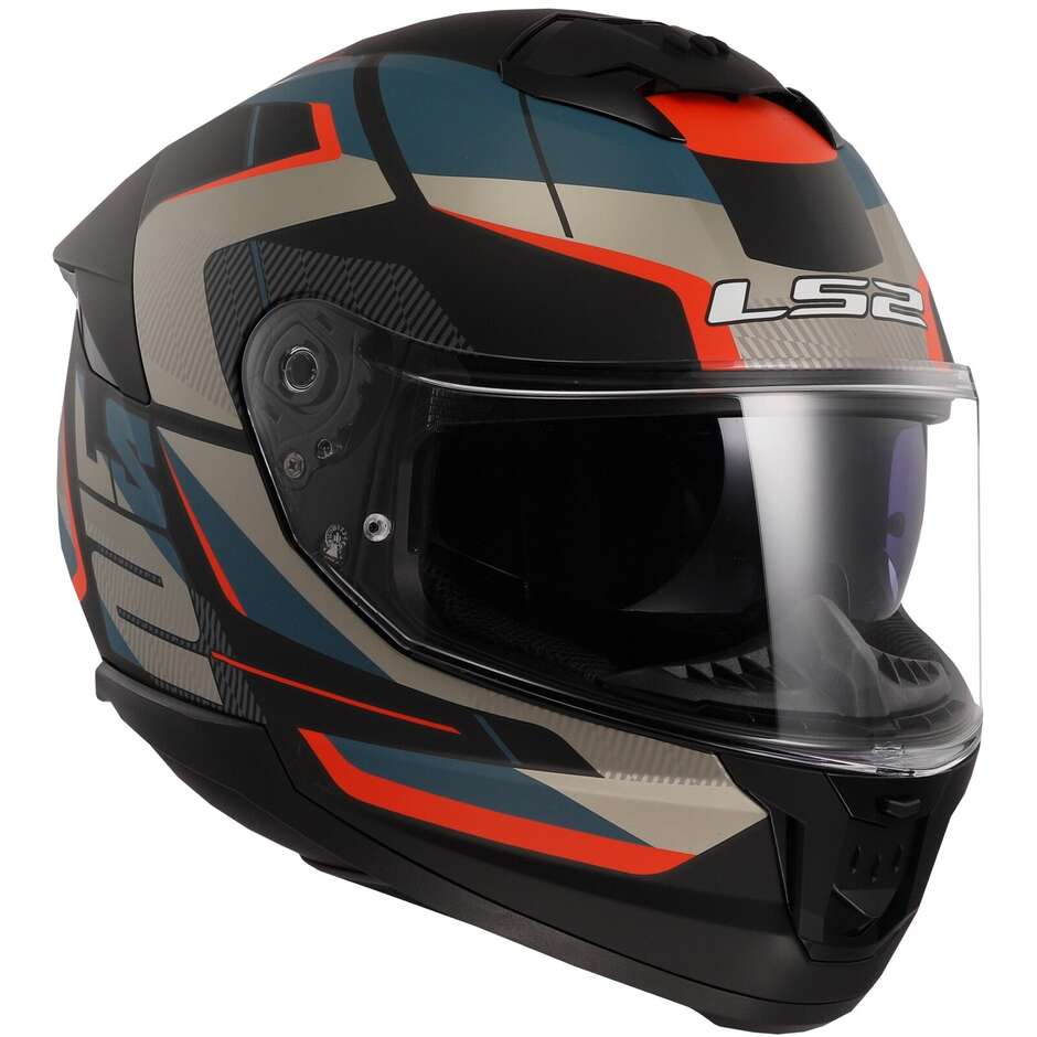 Full Face Motorcycle Helmet Ls2 FF808 STREAM II Road Black Gray Blue Red Matt