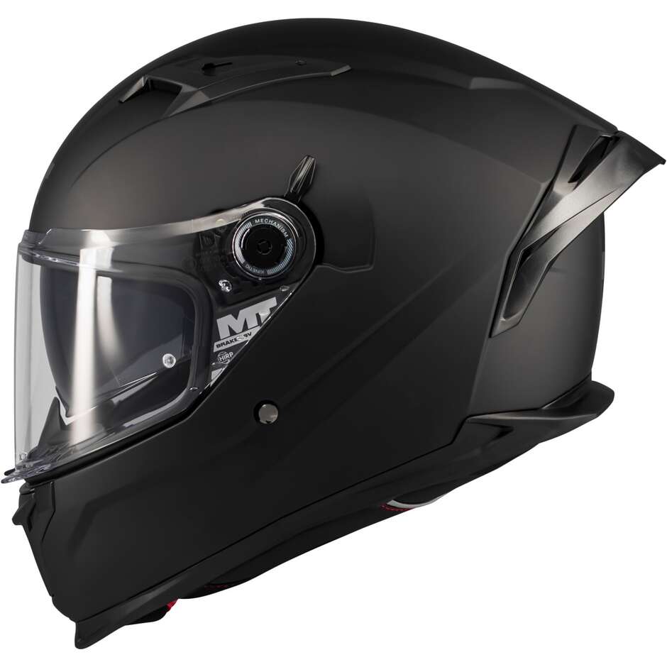 Full Face Motorcycle Helmet Mt Helmets BRAKER SV PURE A1 Matt Black