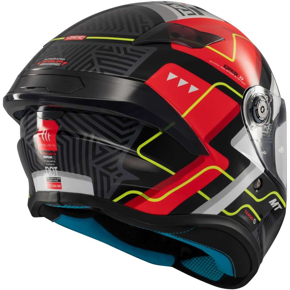 Full Face Motorcycle Helmet Mt Helmets TARGO S BRIK C5 Glossy