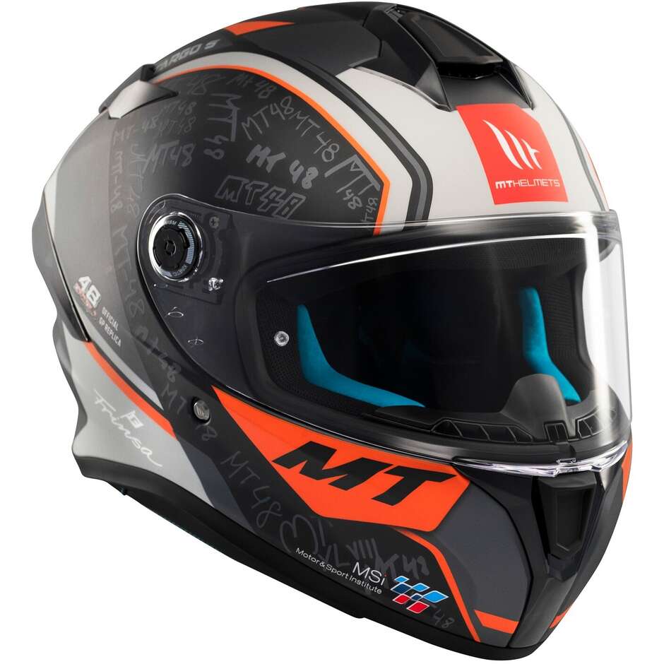 Full Face Motorcycle Helmet Mt Helmets TARGO S ORTOLA 2024 B4 Matt