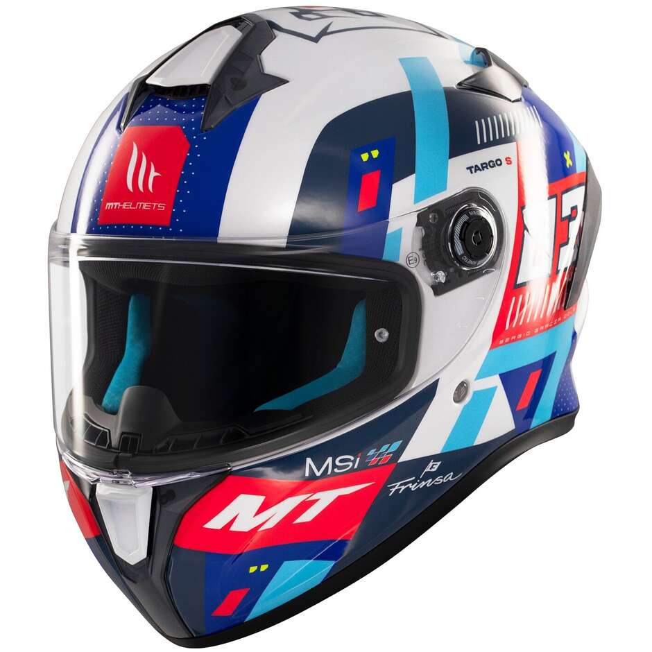 Full Face Motorcycle Helmet Mt Helmets TARGO S SERGIO GARCIA 2024 D7 Glossy