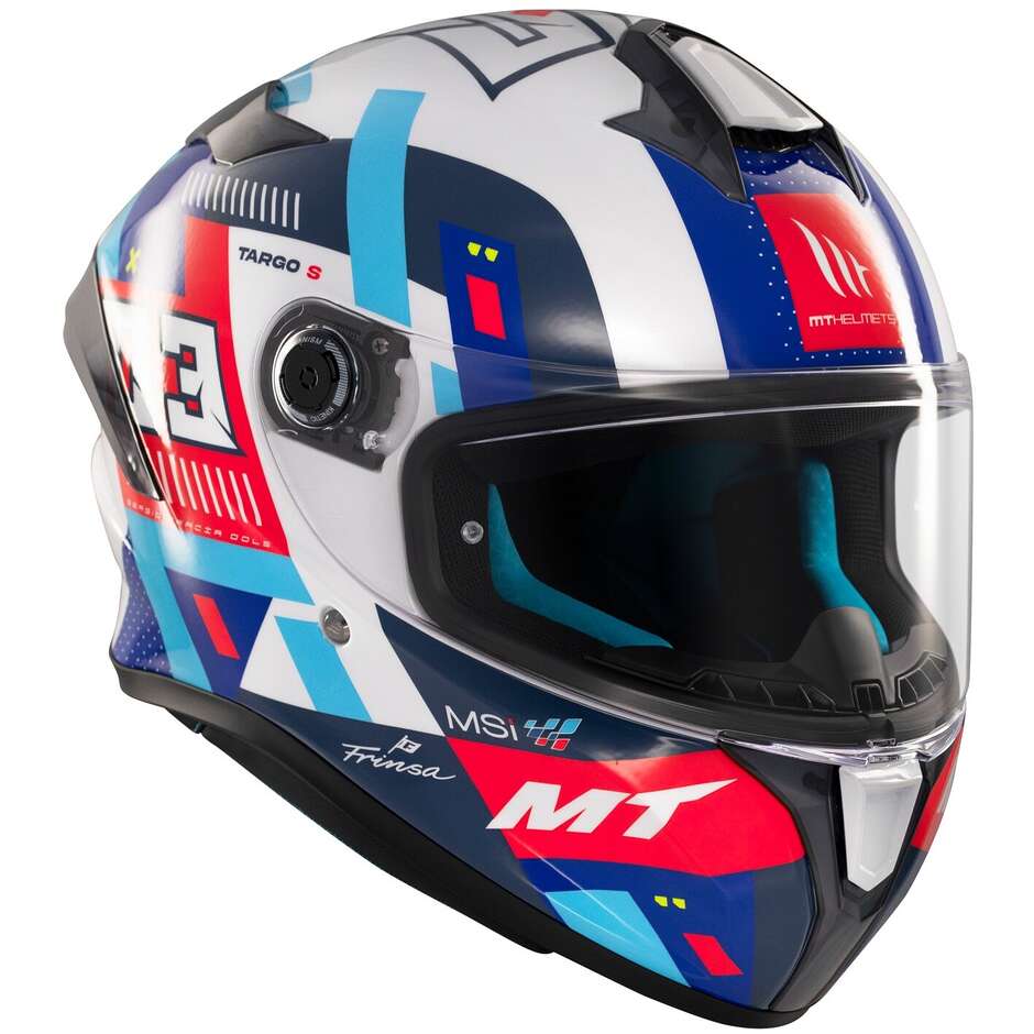 Full Face Motorcycle Helmet Mt Helmets TARGO S SERGIO GARCIA 2024 D7 Glossy