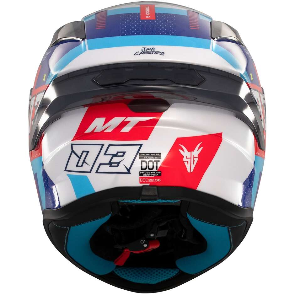 Full Face Motorcycle Helmet Mt Helmets TARGO S SERGIO GARCIA 2024 D7 Glossy